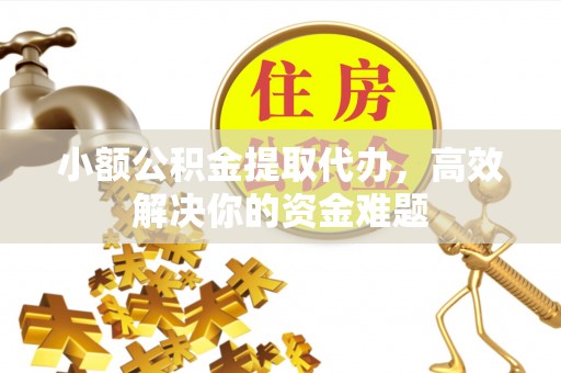 青龙小额公积金提取代办，高效解决你的资金难题