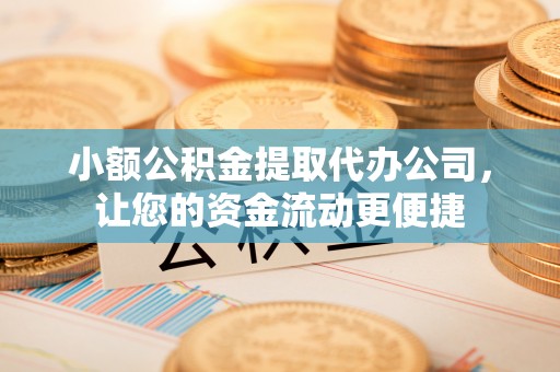 青龙小额公积金提取代办公司，让您的资金流动更便捷