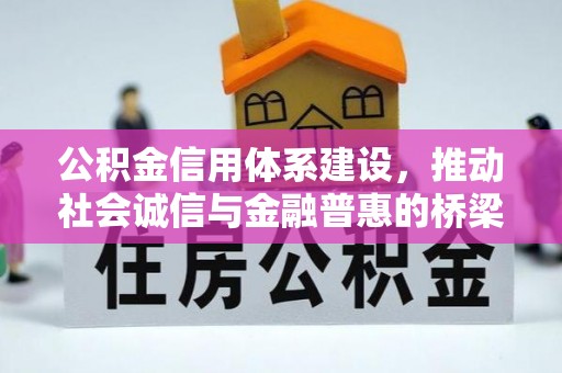 青龙公积金信用体系建设，推动社会诚信与金融普惠的桥梁